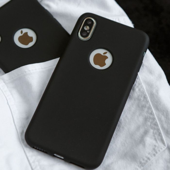 Силиконовый чехол Simin Style iPhone X/Xs Black (Черный)