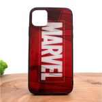 Стеклянный ударопрочный чехол с принтом Marvel для Iphone 11