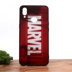 Стеклянный ударопрочный чехол с принтом Marvel для Samsung A10s