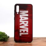Стеклянный ударопрочный чехол с принтом Marvel для Samsung A50