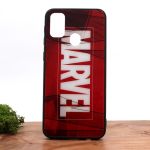 Стеклянный ударопрочный чехол с принтом Marvel для Samsung M30s