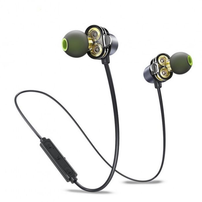 Стерео Bluetooth наушники AWEI X650BL Dual Dynamic + Magnetic Gold (Золотой)