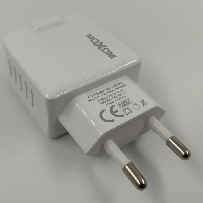 Сетевое зарядное устройство MOXOM KH-47 (2,4А/2USB)