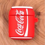 Ударопрочный силиконовый чехол для Apple AirPods Coca-Cola