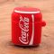 Ударопрочный силиконовый чехол для Apple AirPods Coca-Cola