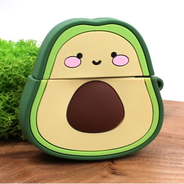 Ударопрочный силиконовый чехол для Apple AirPods Pro Rubber Avocado