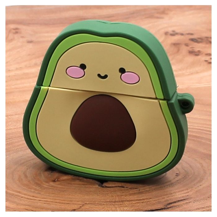 Ударопрочный силиконовый чехол для Apple AirPods Pro Rubber Avocado