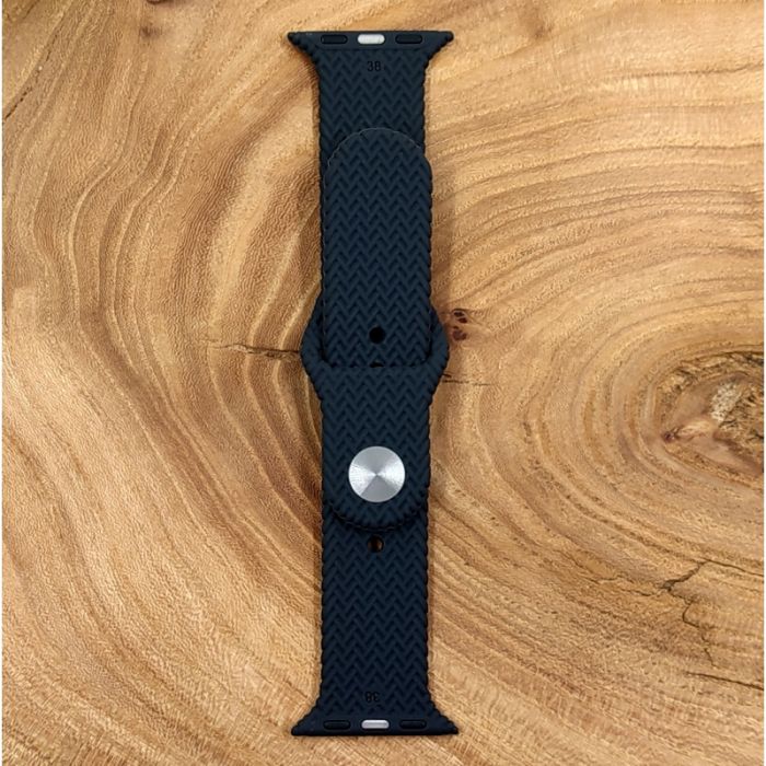 Универсальный силиконовый ремешок для Apple Watch Braided Gray 42/44mm