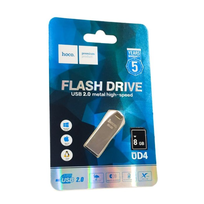 Стильный металлический USB флеш накопитель HOCO UD4 8Gb