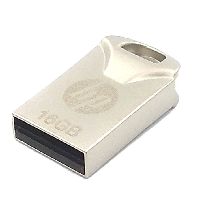 USB Флеш память HP Slim Metal Сompact 16 ГБ Silver (Серебряный)