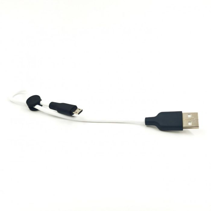 Сверхпрочный силиконовый USB кабель HOCO X21 Micro USB White 0.25m