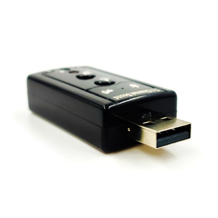 Внешняя USB звуковая карта стерео  с пультом управления