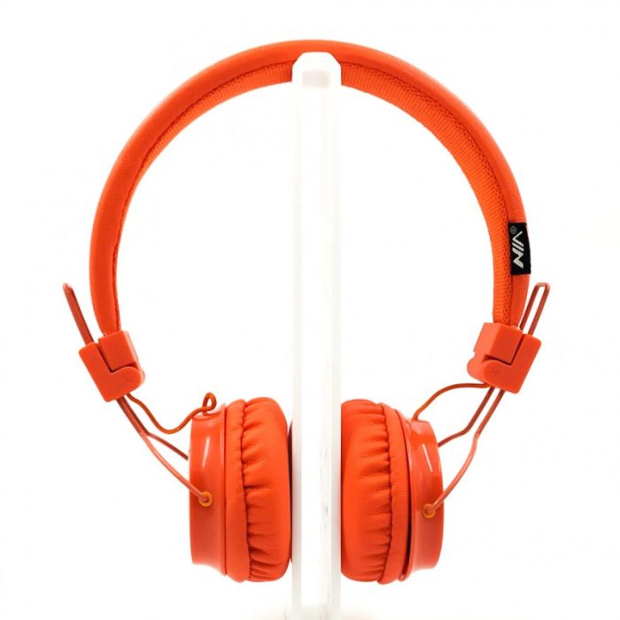 Накладные проводные наушники с микрофоном NIA A1 Orange