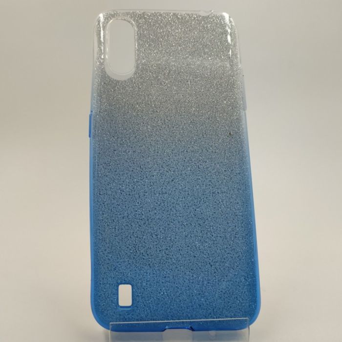 Силиконовый чехол с блёстками VAJA SAMSUNG A01 Blue