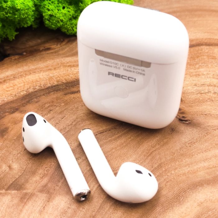 Вакуумные беспроводные наушники Apple AirPods Recci G10C