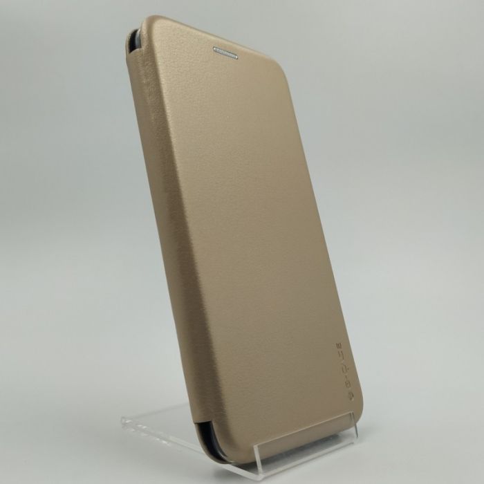 Кожаный противоударный чехол-книжка Wing HUAWEI PSMART+ GOLD