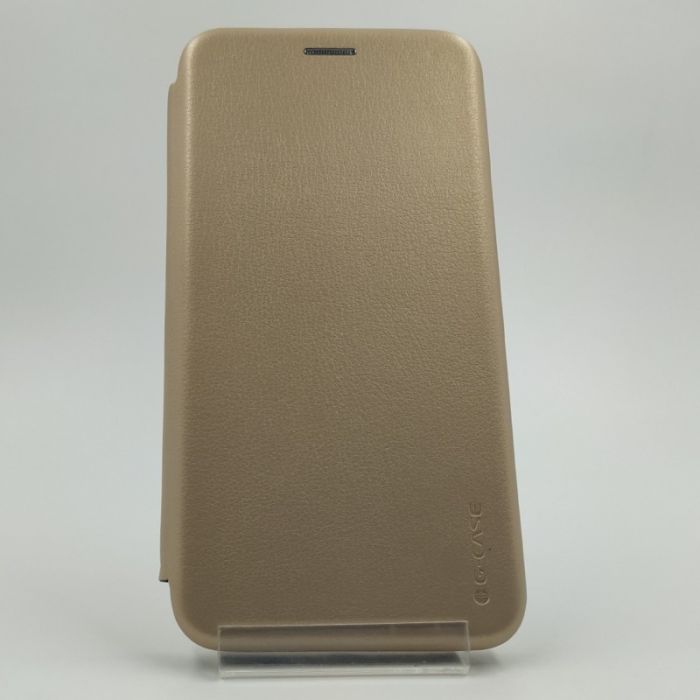 Кожаный противоударный чехол-книжка Wing HUAWEI PSMART+ GOLD