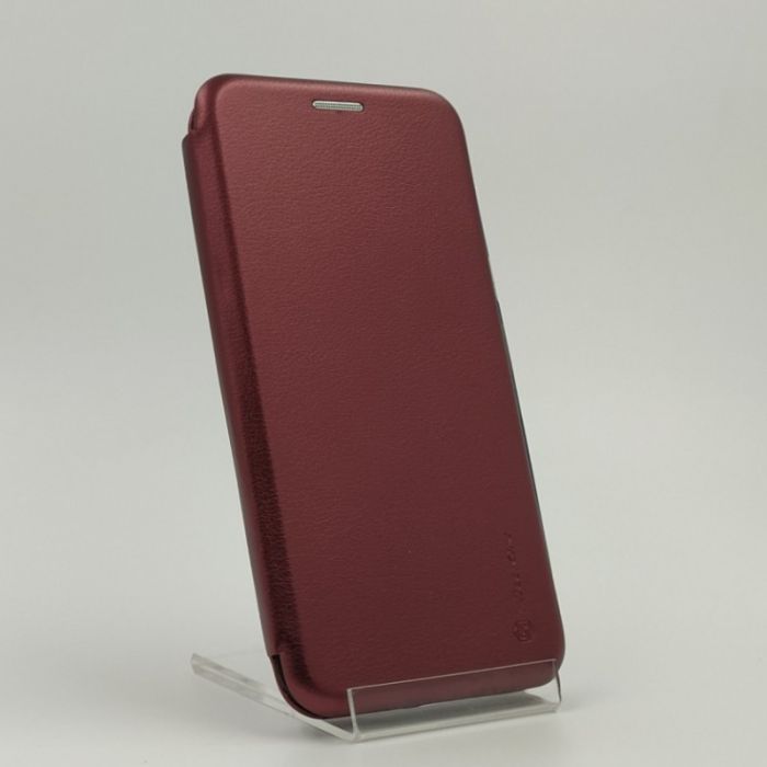 Кожаный противоударный чехол-книжка Nillkin Samsung J3 Ruby