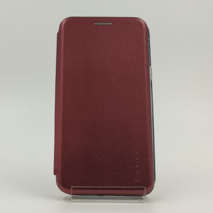 Кожаный противоударный чехол-книжка Nillkin Samsung J3 Ruby