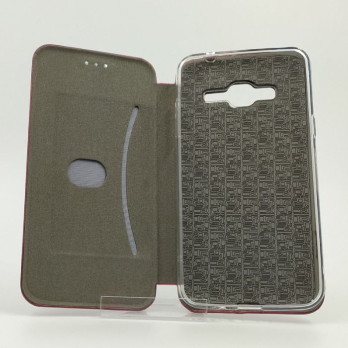 Кожаный противоударный чехол-книжка Nillkin Samsung J3 Ruby