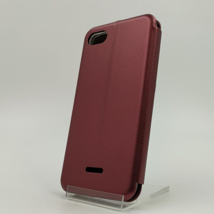 Кожаный противоударный чехол-книжка Nillkin Xiaomi redmi6a Ruby
