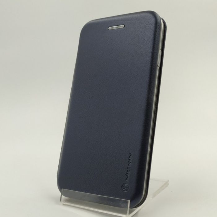 Кожаный противоударный чехол-книжка Nillkin HUAWEI Y6 2019 / Y6S NAVY STORM