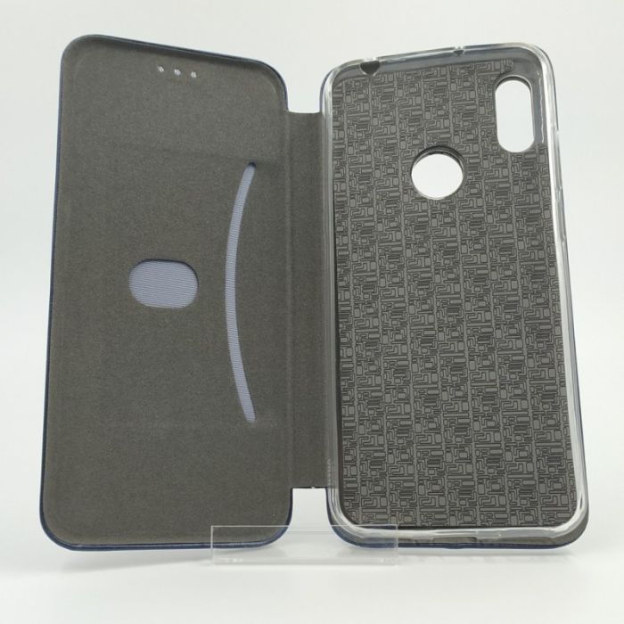 Кожаный противоударный чехол-книжка Nillkin HUAWEI Y6 2019 / Y6S NAVY STORM