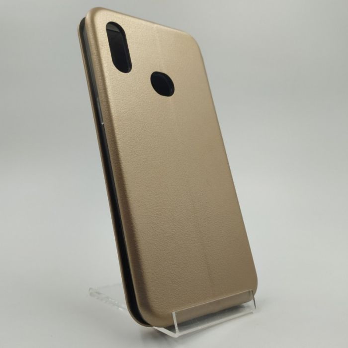 Кожаный противоударный чехол-книжка Hoco Case Samsung A10S Gold (2019)