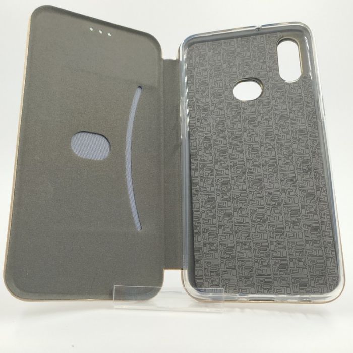 Кожаный противоударный чехол-книжка Hoco Case Samsung A10S Gold (2019)
