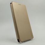 Кожаный противоударный чехол-книжка Wing Samsung A20S Gold