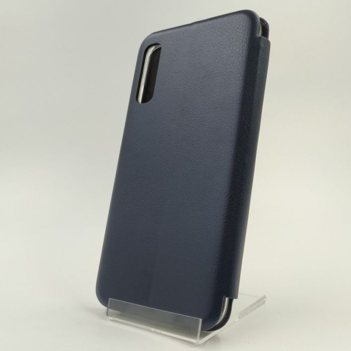 Кожаный противоударный чехол-книжка Nillkin Samsung A30/A20 NAVY STORM