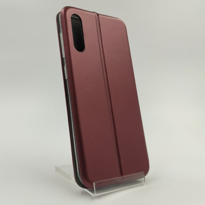 Кожаный противоударный чехол-книжка Nillkin Samsung A30/A20 RUBY