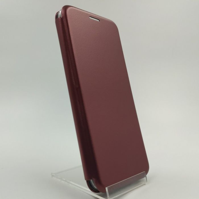 Кожаный противоударный чехол-книжка Wing Samsung A50/A30s RUBY