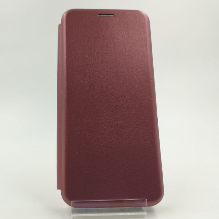 Кожаный противоударный чехол-книжка Wing Samsung A50/A30s RUBY