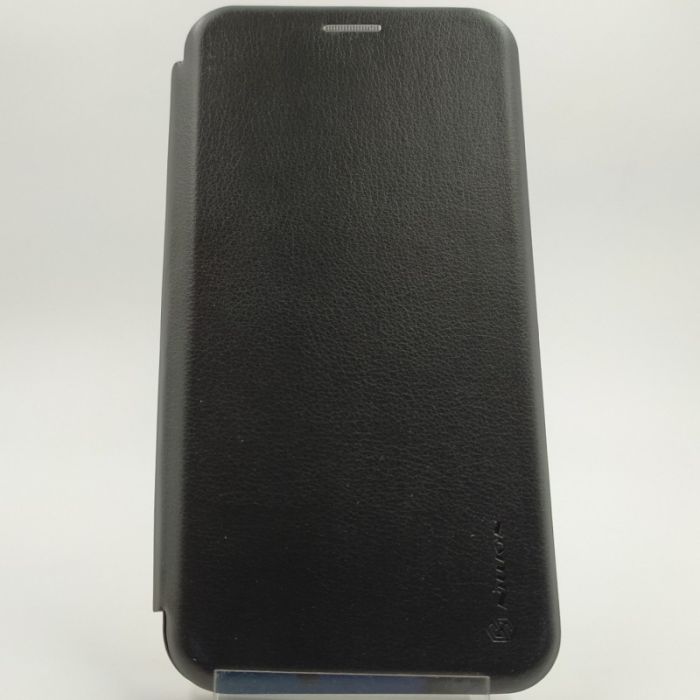 Кожаный противоударный чехол-книжка Wing Samsung M30S Black