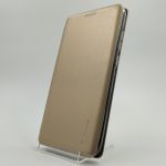 Кожаный противоударный чехол-книжка  WING Xiaomi Redmi Note8 pro gold