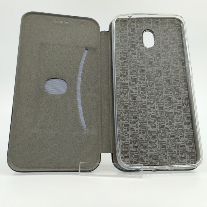 Кожаный противоударный чехол-книжка Wing Xiaomi Redmi8A Black