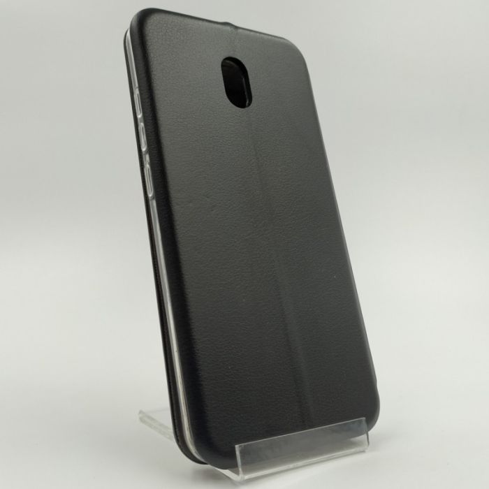 Кожаный противоударный чехол-книжка Wing Xiaomi Redmi8A Black