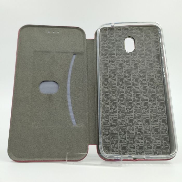 Кожаный противоударный чехол-книжка Wing Xiaomi Redmi8A Ruby