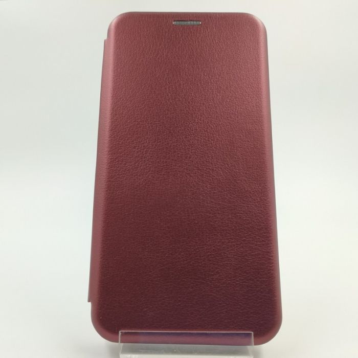 Кожаный противоударный чехол-книжка Wing Xiaomi Redmi8A Ruby
