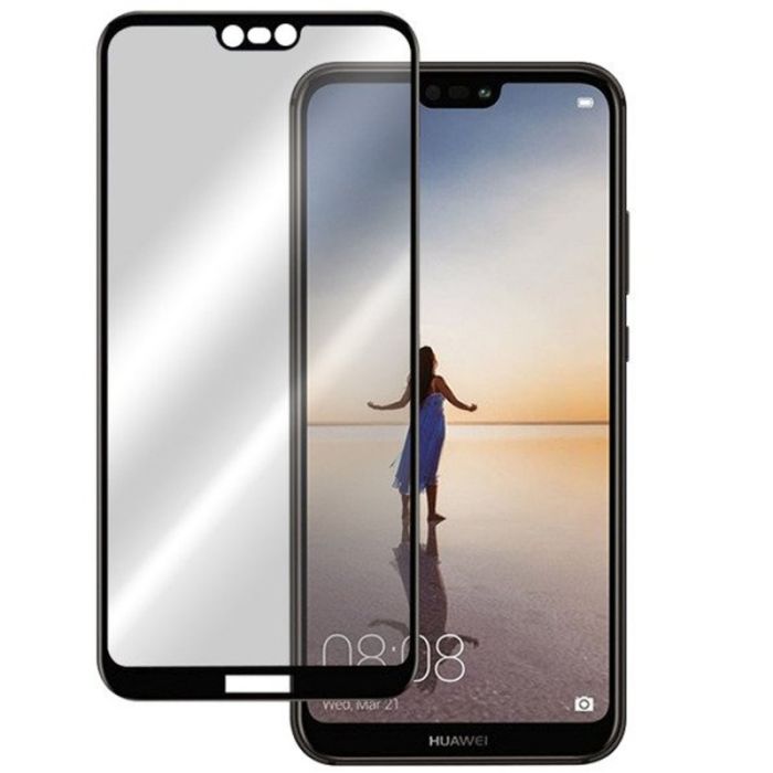 Защитное стекло 2.5D GLASS HOCO Huawei P20 Lite Black (Черный) Перед