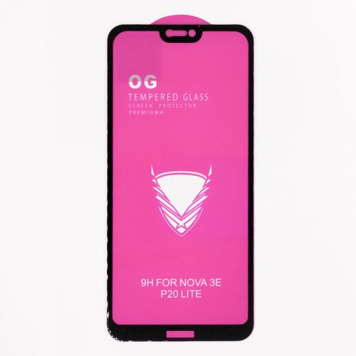 Full Glue Glass Huawei P20 Lite Black (Черный)